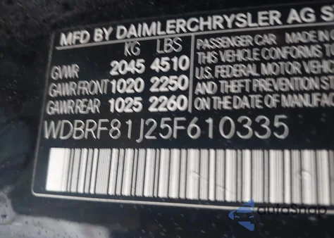 2005 Mercedes-Benz C 240 Luxury 4Matic from USA, damaged, VIN WDBRF81J25F610335